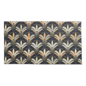 Blauw en goudkunst Deco Kussensloop (Achterkant-Links)