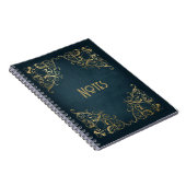  blauw en goudLijst Notitieboek (Rechterzijde)