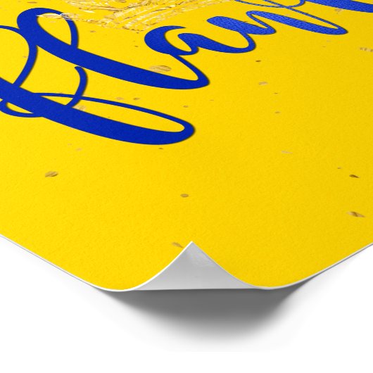 Blauw en goudloos sinds Poster 1922 (Hoek)