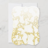 Blauw en goudmarmer 16e verjaardag lint kaart (Achterkant)