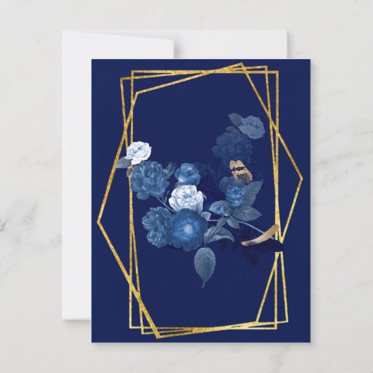 Blauw- en goudplatforminstallaties Brunch en Bubbl Kaart (Achterkant)