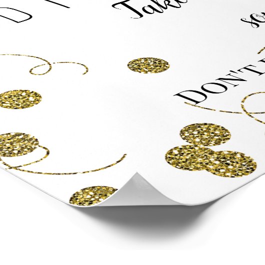 Blauw- en goudsuiker: 1 op de eerste verjaardag va poster (Hoek)