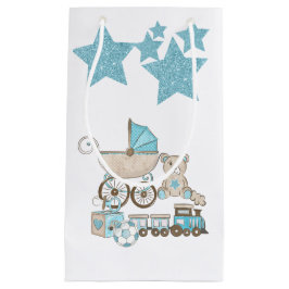 BLAUW- EN GRAY-BABY-BEELDSCHERM KLEIN CADEAUZAKJE