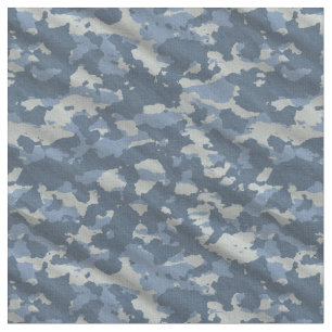 Blauw en grijs Amy camouflage-ontwerp Stof