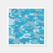 Blauw en grijs Camo-ontwerp Servet (Voorkant)