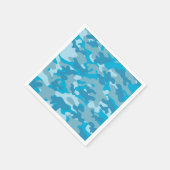 Blauw en grijs Camo-ontwerp Servet (Hoek)