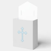 Blauw en Grijs Eerste Communie Bedankdoosjes (Geopend)