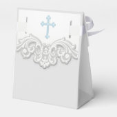 Blauw en Grijs Eerste Communie Bedankdoosjes (Achterkant)