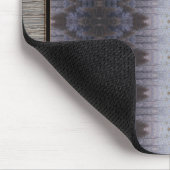 Blauw en grijs gepatterde tapijtstijl muismat (Hoek)
