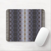 Blauw en grijs gepatterde tapijtstijl muismat (Met muis)