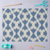 Blauw en grijs herhalend patroon tissuepapier (Craft)