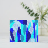Blauw en grijs ijs briefkaart (Staand voorkant)