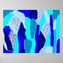 Blauw en grijs ijs
