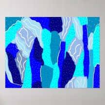 Blauw en grijs ijs