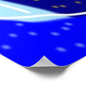 Blauw en grijs ijs poster (Hoek)
