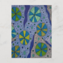Blauw en grijs kosmisch Abstract