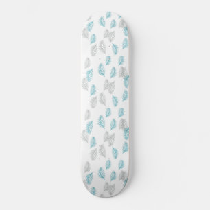 Blauw en grijs lederen patroon persoonlijk skateboard