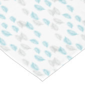 Blauw en grijs lederen patroon tafelkleed (Gekanteld)
