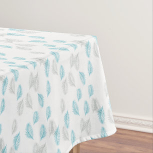 Blauw en grijs lederen patroon tafelkleed
