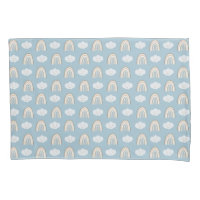 Blauw en Grijs Modern regenboog baby wolkenpatroon