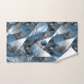 Blauw en grijs. Onttrekking. Bad Handdoek (Handdoek)