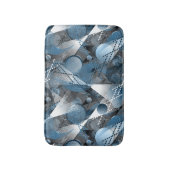 Blauw en grijs. Onttrekking. Badmat (Voorkant Verticaal)