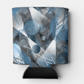 Blauw en grijs. Onttrekking. Blikjeskoeler (Achterkant)