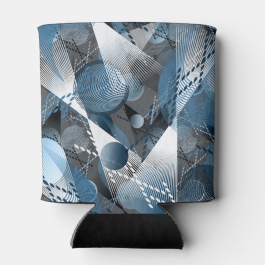 Blauw en grijs. Onttrekking. Blikjeskoeler (Achterkant)