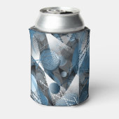 Blauw en grijs. Onttrekking. Blikjeskoeler (Blikje Achterkant)