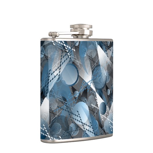 Blauw en grijs. Onttrekking. Heupfles (Rechts)