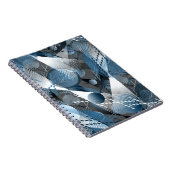 Blauw en grijs. Onttrekking. Notitieboek (Rechterzijde)