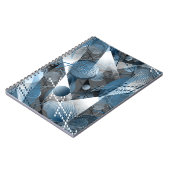 Blauw en grijs. Onttrekking. Notitieboek (Linkerzijde)