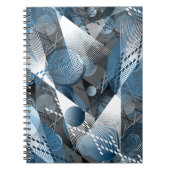 Blauw en grijs. Onttrekking. Notitieboek (Voorkant)