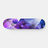 Blauw en grijs. Onttrekking. Skateboard (Horizontaal)