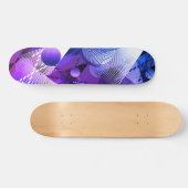 Blauw en grijs. Onttrekking. Skateboard (Horizontaal)
