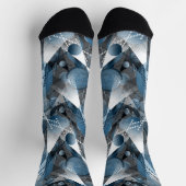 Blauw en grijs. Onttrekking. sokken (Top)