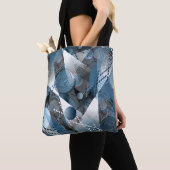 Blauw en grijs. Onttrekking. Tote Bag (Dichtbij)