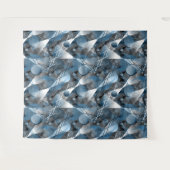 Blauw en grijs. Onttrekking. Wandkleed (Voorkant (horizontaal))