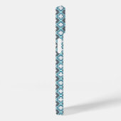 Blauw en grijs patroon Case-Mate iPhone case (Achterkant / Rechts)