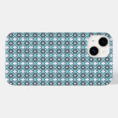 Blauw en grijs patroon Case-Mate iPhone case (Achterkant (horizontaal))