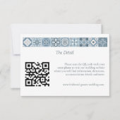 BLAUW EN GRIJS SPAANSE TEGELS BEHUIZING KAART (Voorkant)