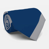 Blauw en grijs stropdas (Opgerold)