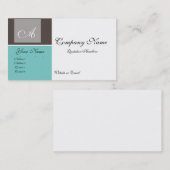 Blauw en grijs Visitekaartje (Voorkant / Achterkant)