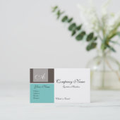 Blauw en grijs Visitekaartje (Staand voorkant)