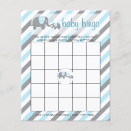 Blauw- en grijze strepen Baby | Bingo