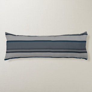 Blauw en grijze strepen lichaamskussen