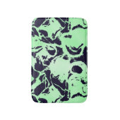 Blauw en groen Abstract Badmat (Voorkant Verticaal)
