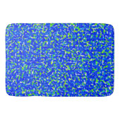 Blauw en groen Abstract patroon Badmat (Voorkant)