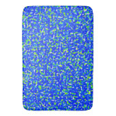 Blauw en groen Abstract patroon Badmat (Voorkant Verticaal)