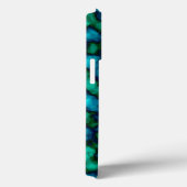 Blauw en groen Abstract patroon Case-Mate iPhone Case (Achterkant / Rechts)
